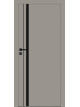 Nova 50 matná teplá šedá s čiernym matným pásikom