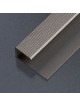 Ukončovací profil vŕtaný 28x13 mm, hrúbka 9-10,2 mm, dĺžka 2,50 m, kovodekor