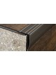Schodová hrana vŕtaná 31x43 mm, dĺžka 2,50m , kovodekor