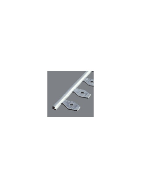Ukončovací profil ohýbateľný 21x3,5 mm, hrúbka 2 mm, prírodný hliník, bez povrchovej úpravy