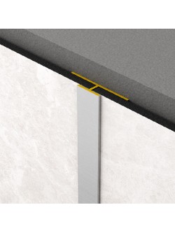 Spojovací "T" profil Rocko Tiles strieborný 2,8 m