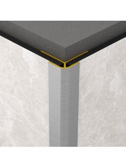 Vonkajší rohový profil Rocko Tiles hnedý 2,8 m
